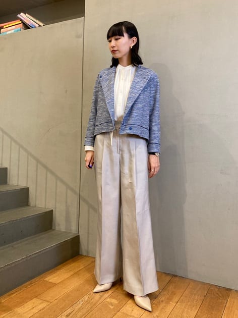 25SS】 トゥモローランドコレクション ラメツイード クルーネック