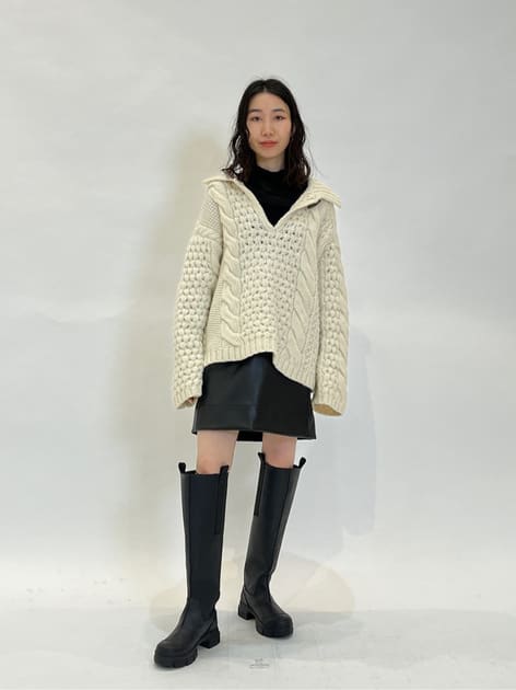 GANNI リサイクルラバー ロングブーツ｜トゥモローランド 公式通販