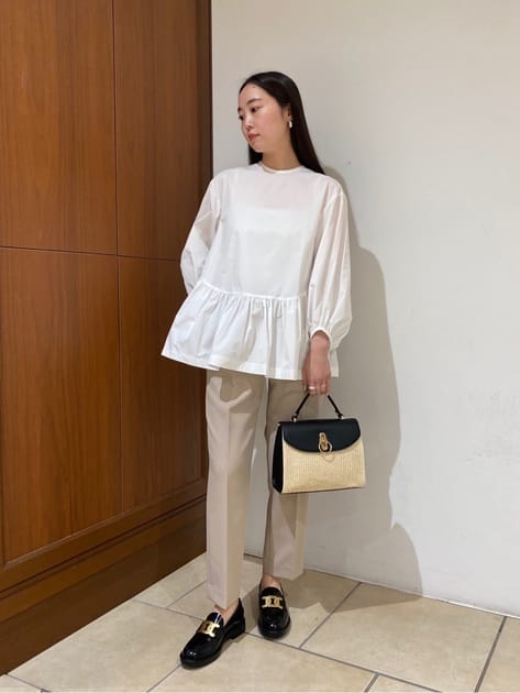 ストレッチタフタ ティアードブラウス｜トゥモローランド 公式通販