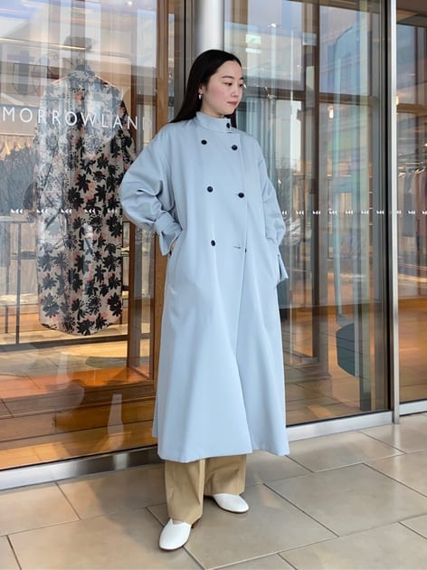 カバートクロス スタンドカラーコート｜トゥモローランド 公式通販