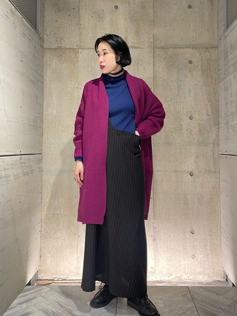 WOOL KNIT CARDIGAN(S Purple): Soldes｜THE SHOP YOHJI YAMAMOTO
