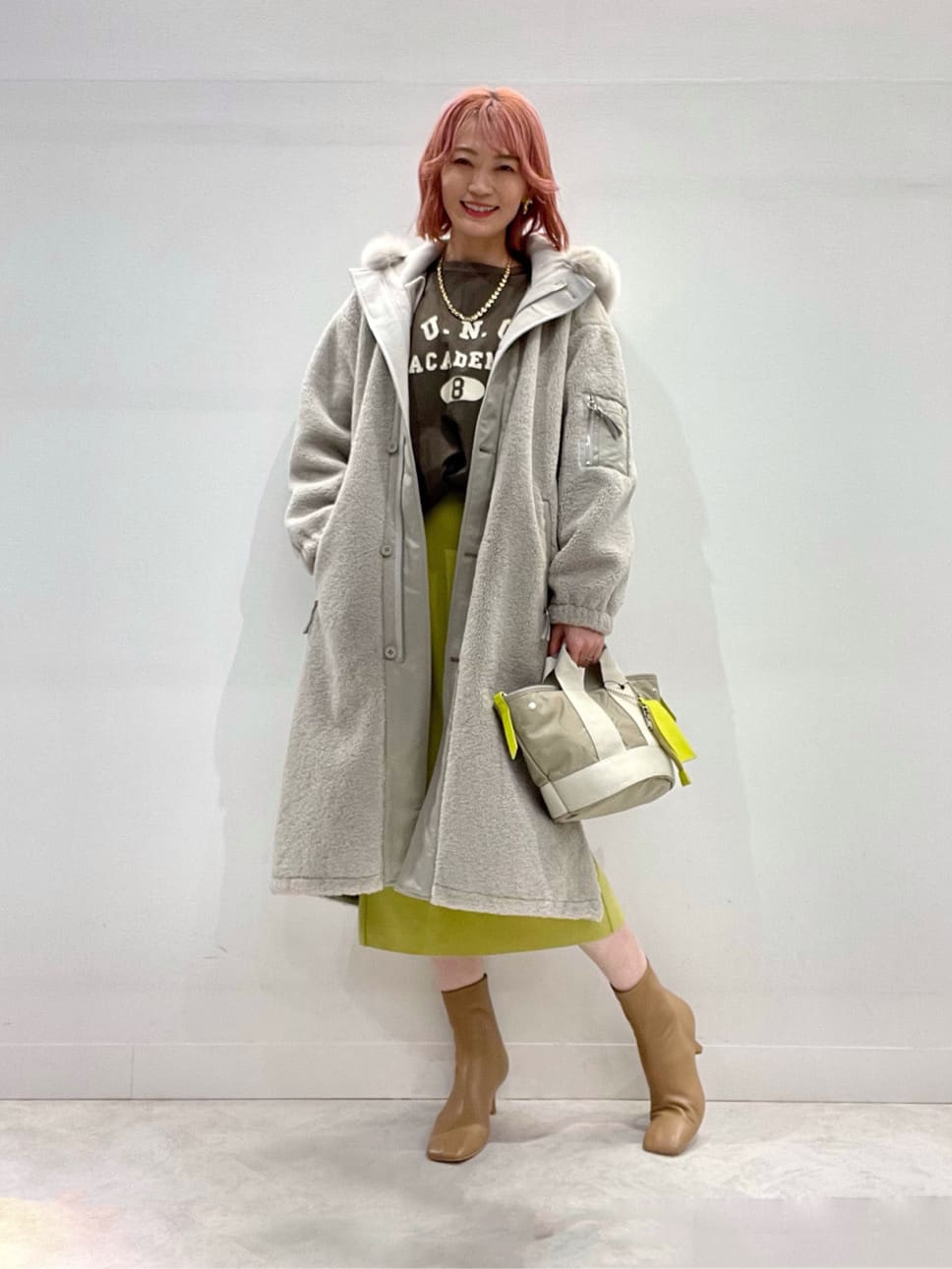 LASUD MILITARY ラシュッド ファーフーデッドボアコートヤマダヤ