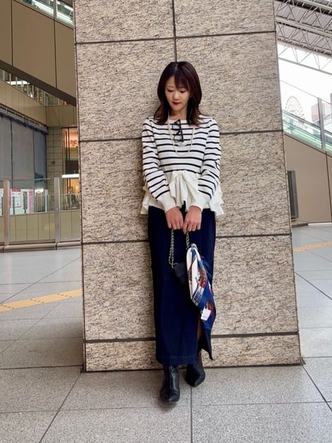 スタッフコーディネート】〈美香さんコラボ〉カーデ×ペプラムワンピSET