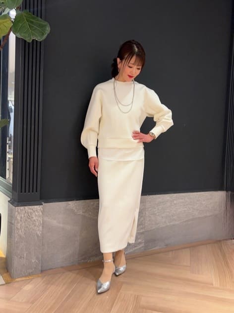 スタッフコーディネート】レースキャミワンピース×ニットワンピースSET