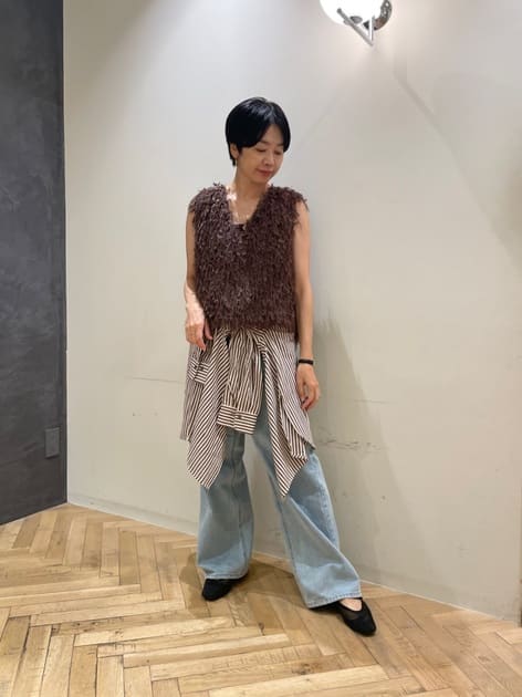 スタッフコーディネート】リネンライクティアードキャミ ｜madoka