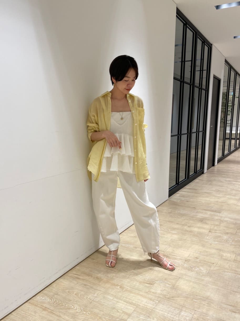 スタッフコーディネート】リネンライクティアードキャミ ｜madoka