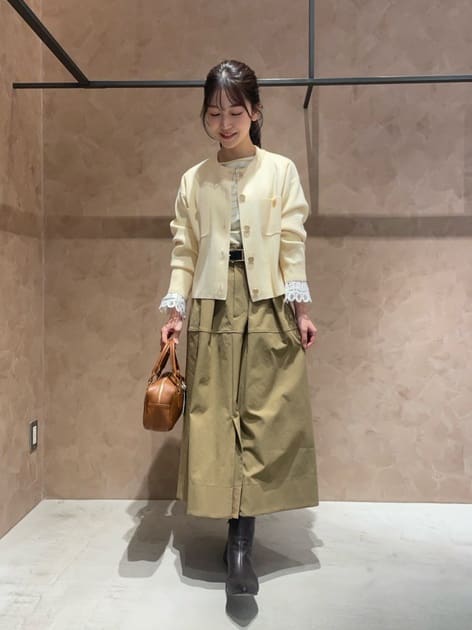 スタッフコーディネート】レースキャミワンピース×ニットワンピースSET