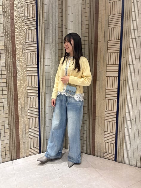 スタッフコーディネート】〈美香さんコラボ〉カーデ×ペプラムワンピSET