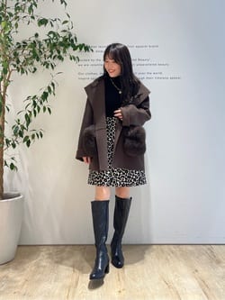 ファー付きフードリバーコート | コート | Arpege story（アルページュ