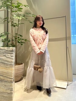 スタッフコーディネート】オーガンティアードスカート｜miki｜Arpege