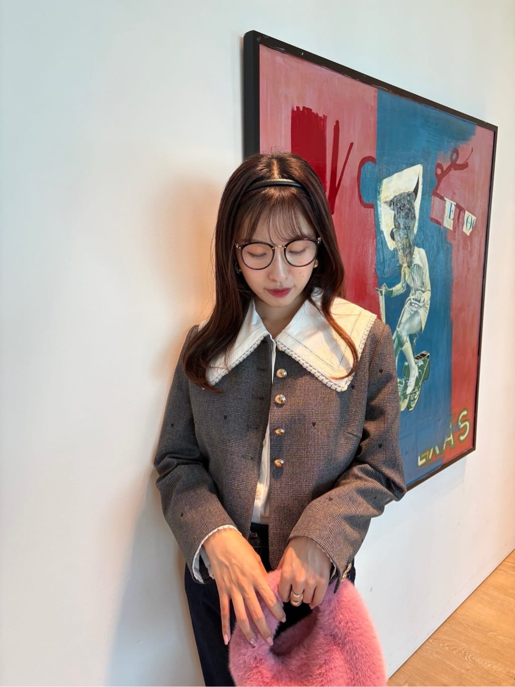 スタッフコーディネート】ハート刺繍ショートジャケット｜aki｜Arpege