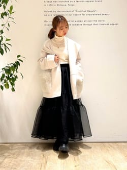 ファー付きフードリバーコート | コート | Arpege story（アルページュ