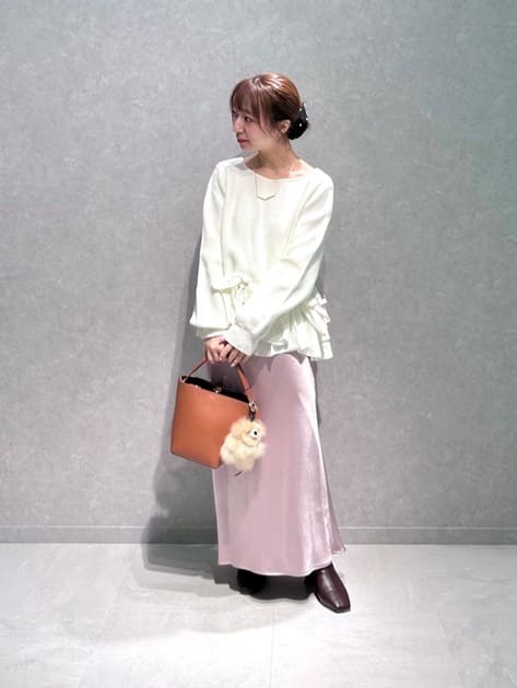 スタッフコーディネート】タフタドッキングワンピース ｜suzuna