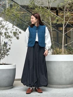 スクエア タッセル ローファー（3cmヒール）