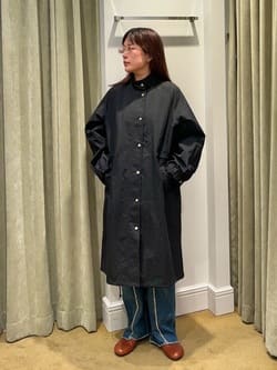 コットンナイロン オックスフォード モッズコート