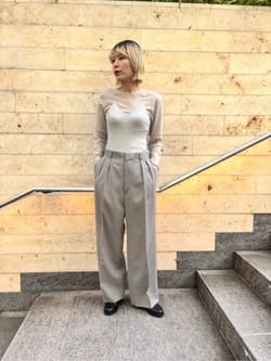 別注】＜MALU × 6(ROKU)＞FRANKIE CAMISOLE/ニットキャミソール