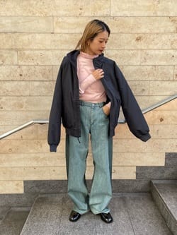 6(ROKU)＞ポリエステル フリース ブルゾン