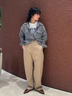 6(ROKU)＞コットン チェック シャツ