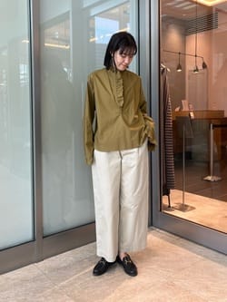 LOEFF＞コットン チノパンツ