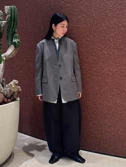 6(ROKU)＞ウール クロップド カーディガン