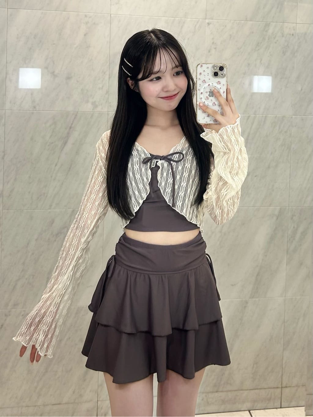 3点セット】レース羽織付リボンswim wear | OLIVE des OLIVE(オリーブ