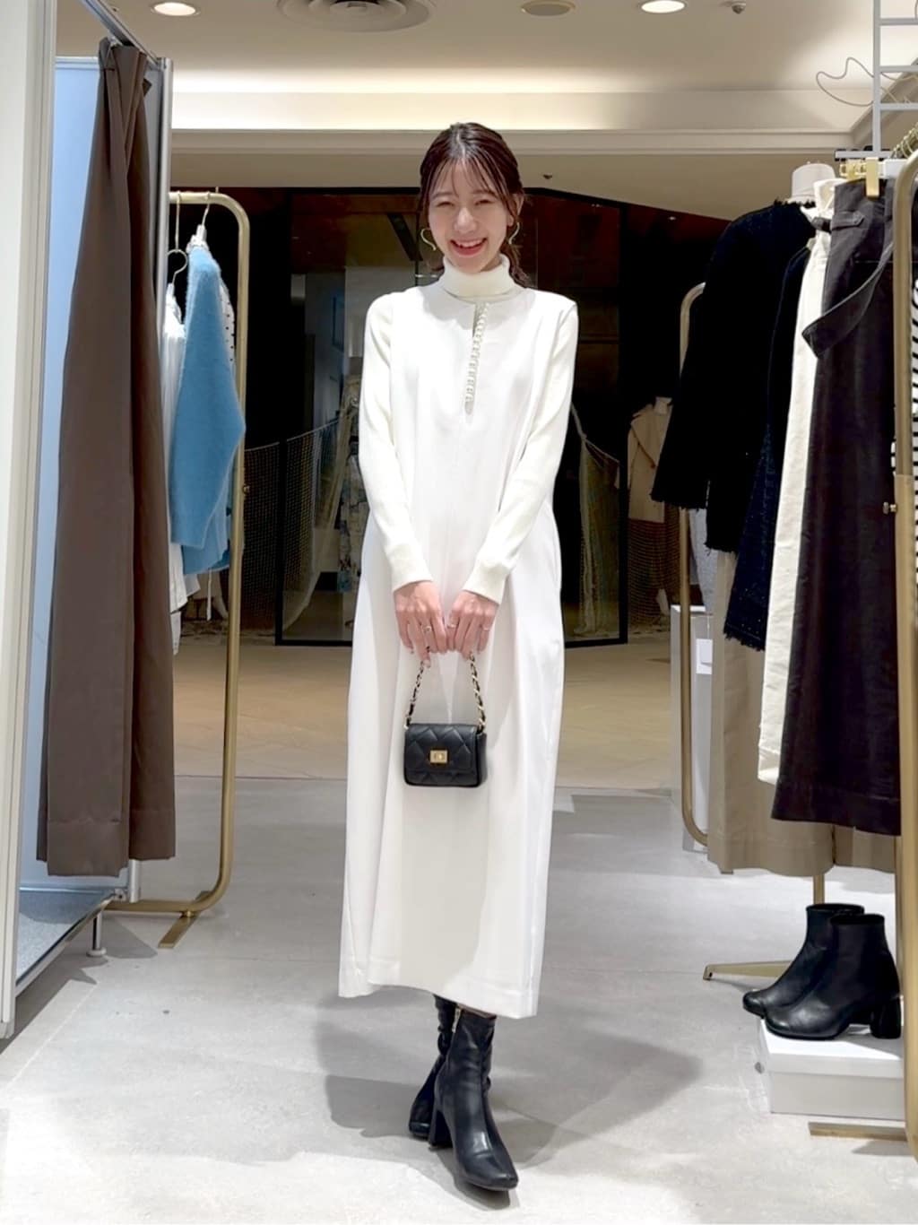 人気スタッフmiki監修・高身長サイズアリ】フロントビッグパールジャン