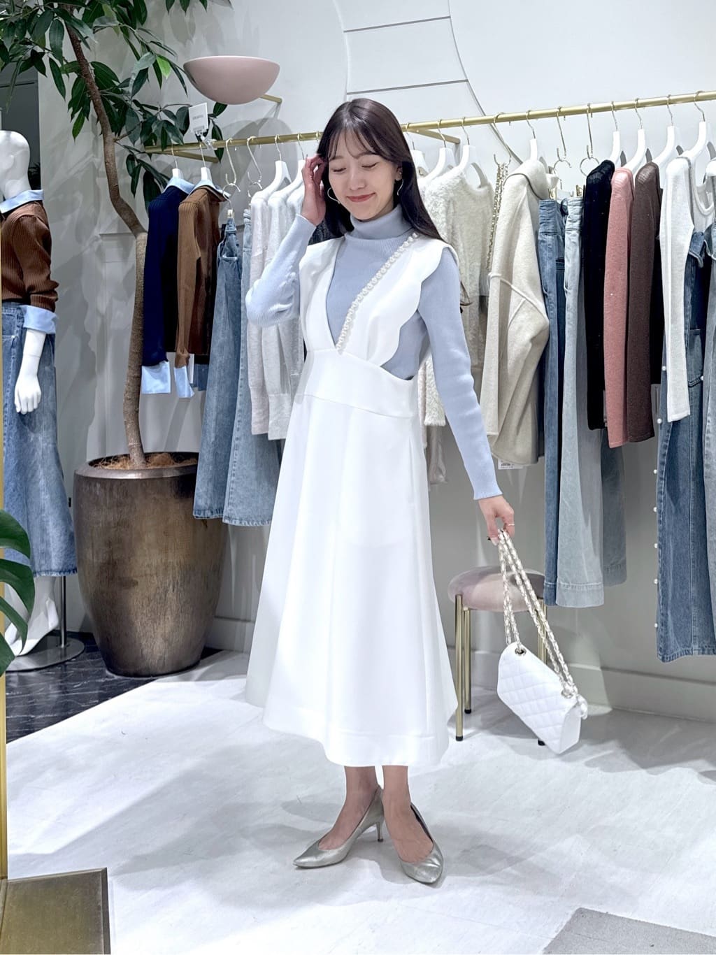 miki監修・オケージョン対応】スカラップパールフレアジャンドレ | La