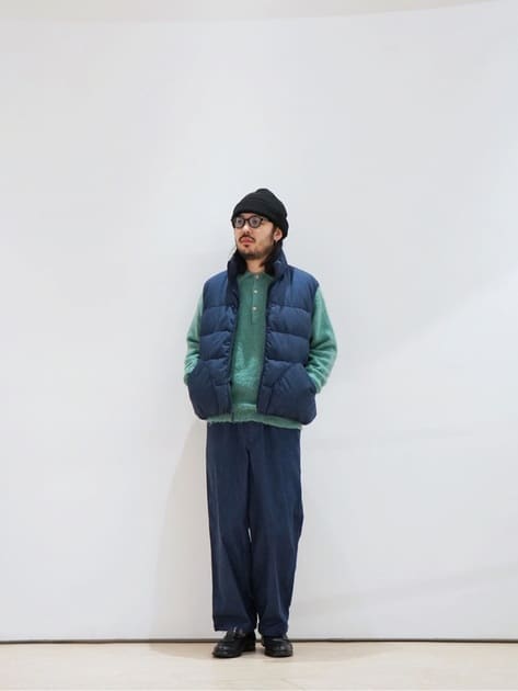 DAIWA PIER39＞TECH YOSEMITE DOWN VEST DENIM | MAKES ONLINE STORE