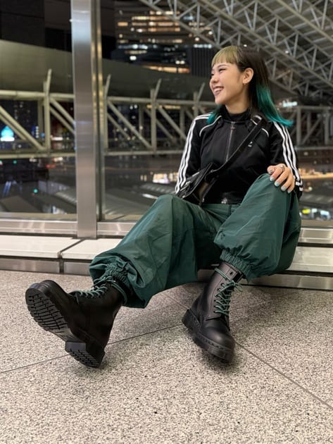 1460 ダークグリーンステッチ 8 ホール ブーツ