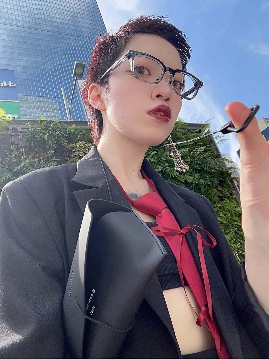 理翔 / rishangのJINS×チェンソーマン 早川アキモデルのコーディネート