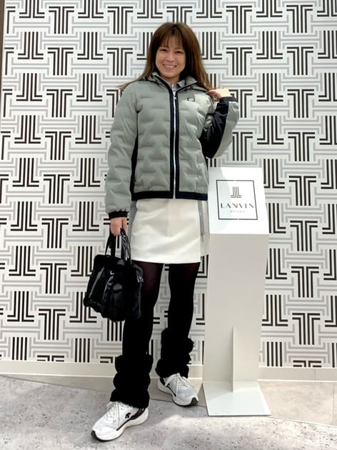 LANVIN SPORT ボアレッグウォーマー【リバーシブル】【アウトレット