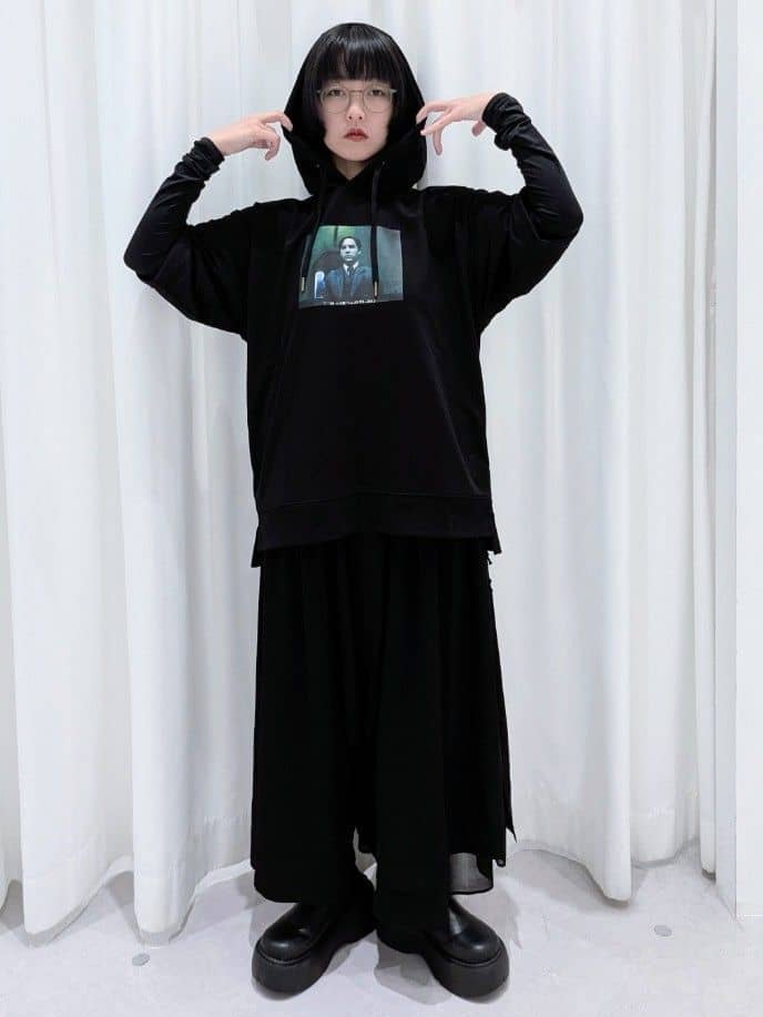 HUNTER×HUNTER ウォンテッド｜ミニ裏毛ビッグシルエット半袖パーカー