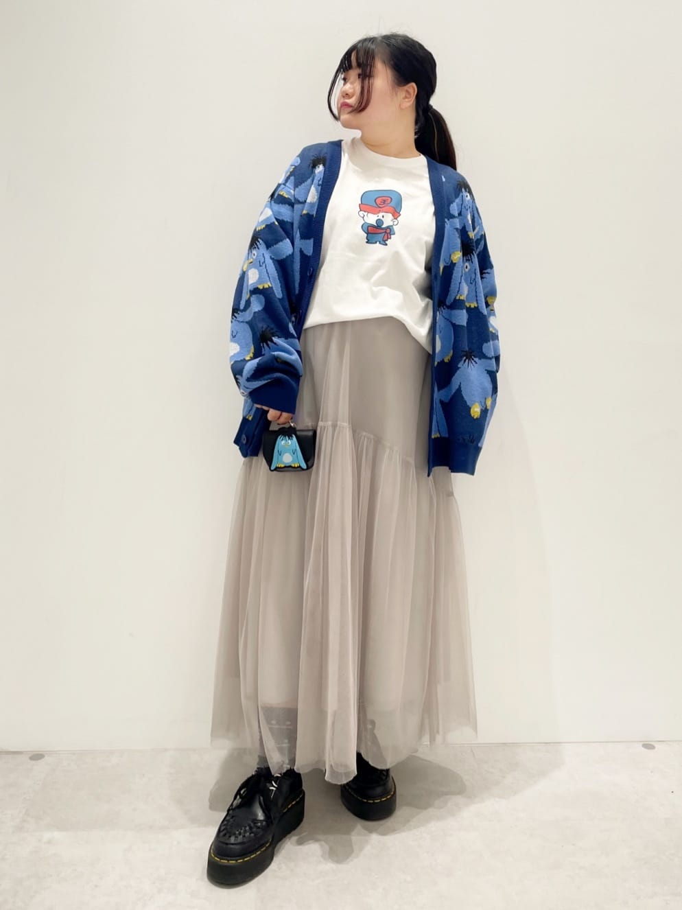 プー｜ジャカードニットカーディガン｜ユニセックス｜グラニフ(graniph