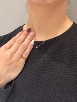 K18PG ダイヤモンド ネックレス＜ “Wish upon a star®” カード