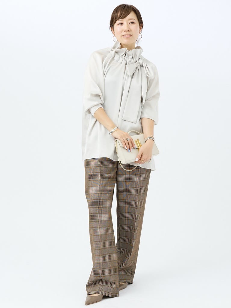 ロングセラー】サテンリボンブラウス｜DESIGNWORKS / デザインワークス