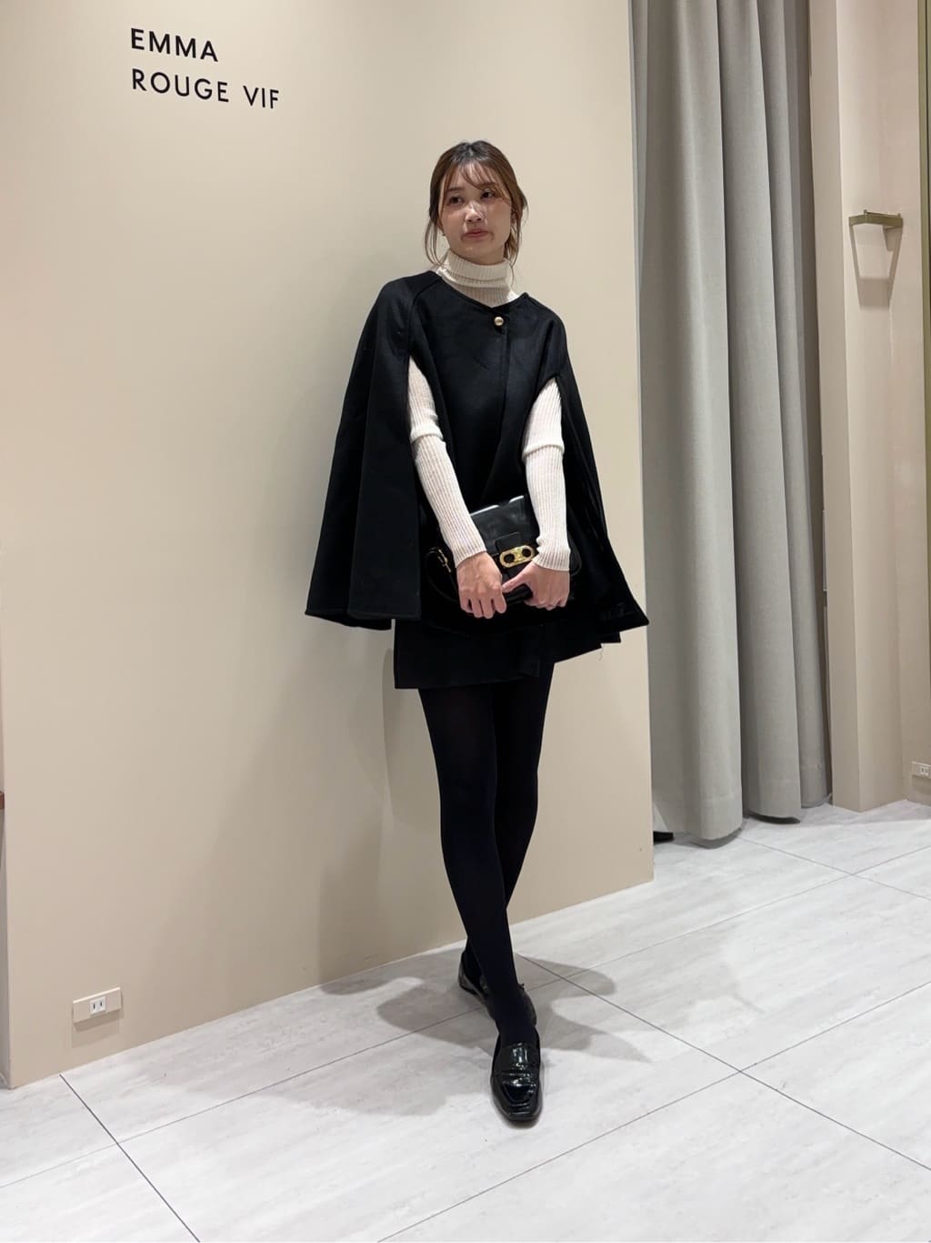 一部店舗限定】ウール混マント ケープ｜OUTLET / アウトレット