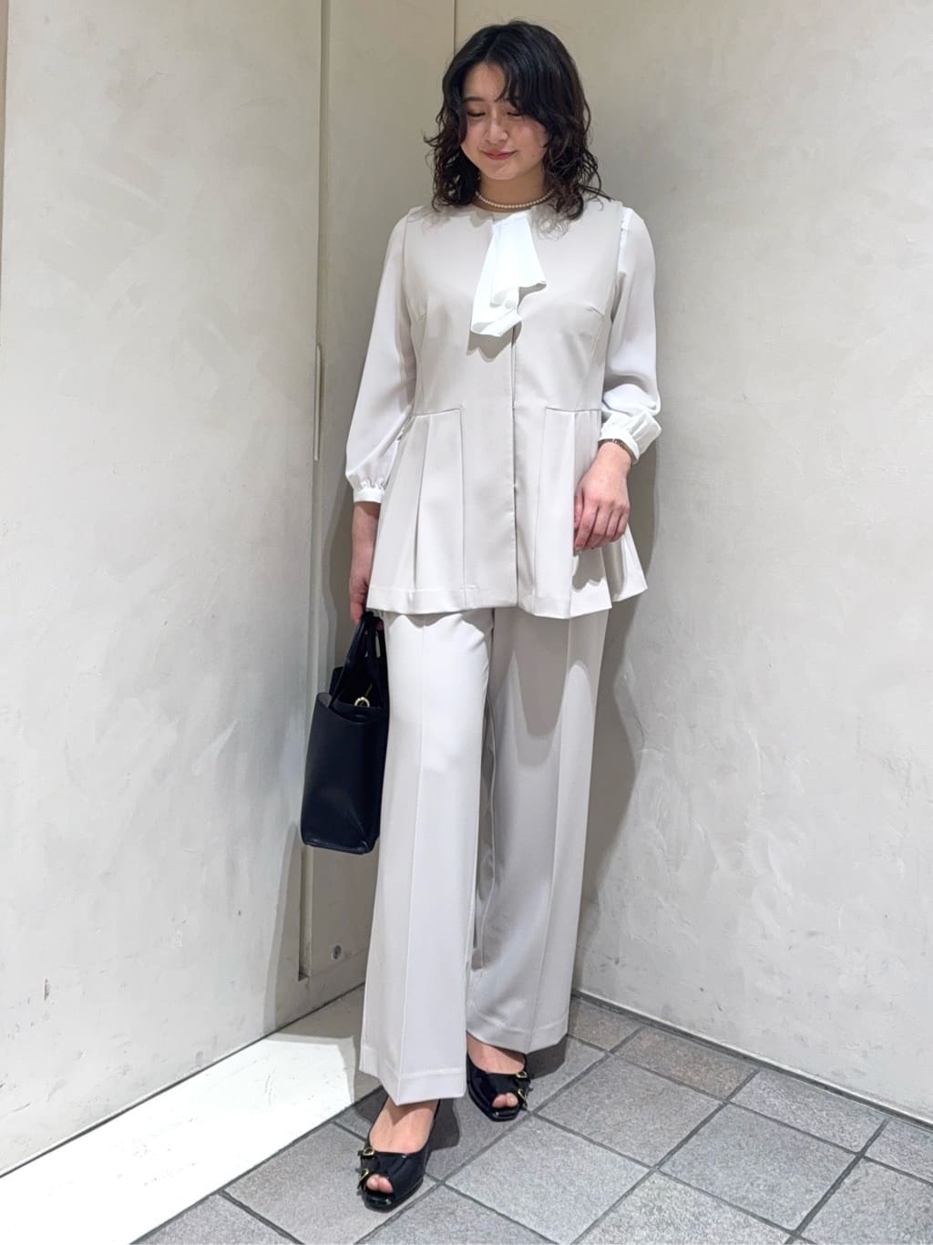 エニデイカセット】タック切り替えジレ/セミオケ/きれいめ/レイヤード