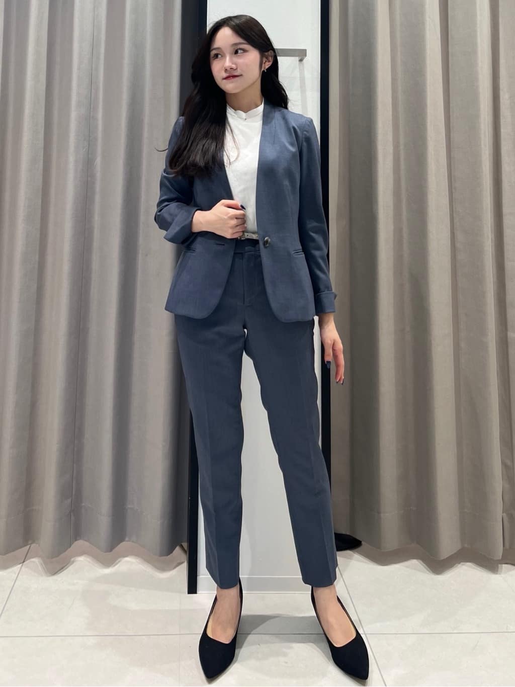 ジャケット／Vカラー／REDA／ストレッチ／SUPER110'sウール／無地