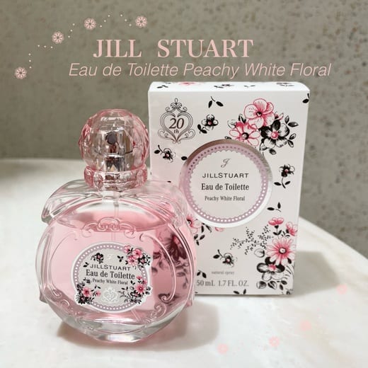 ジルスチュアート完売限定品ピーチー ホワイトフローラル オードトワレ