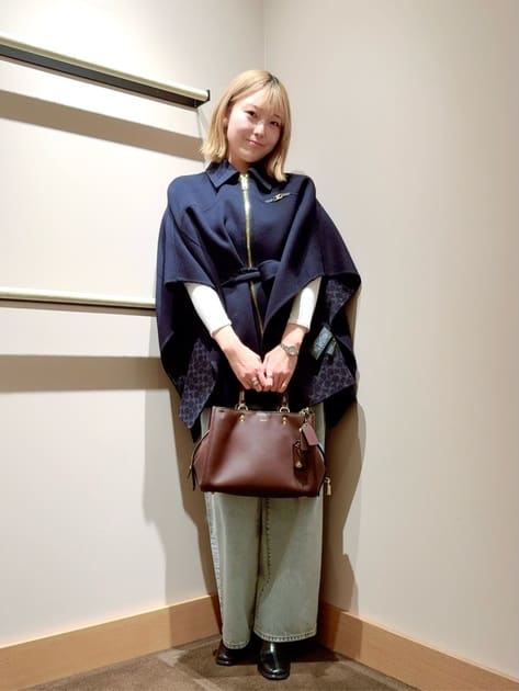 公式】COACH – コーチ | ダブル フェイス ウール ケープ