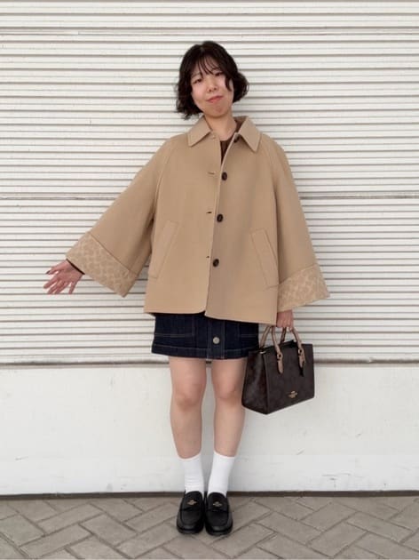 公式】コーチアウトレット | ウール スウィング コート