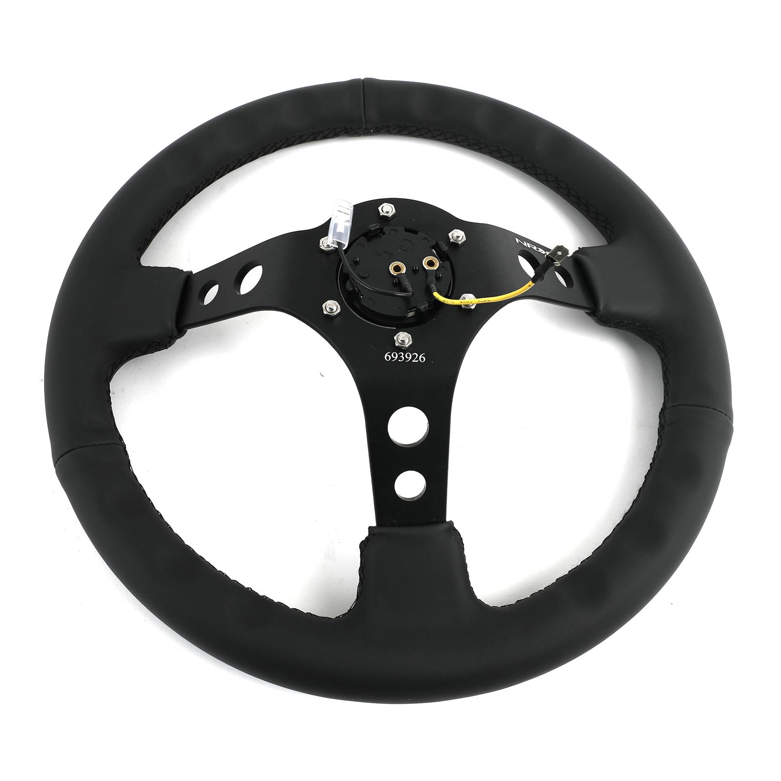 NRG Innovations RST-006BK NRG Deep Dish Steering Wheels with Hole