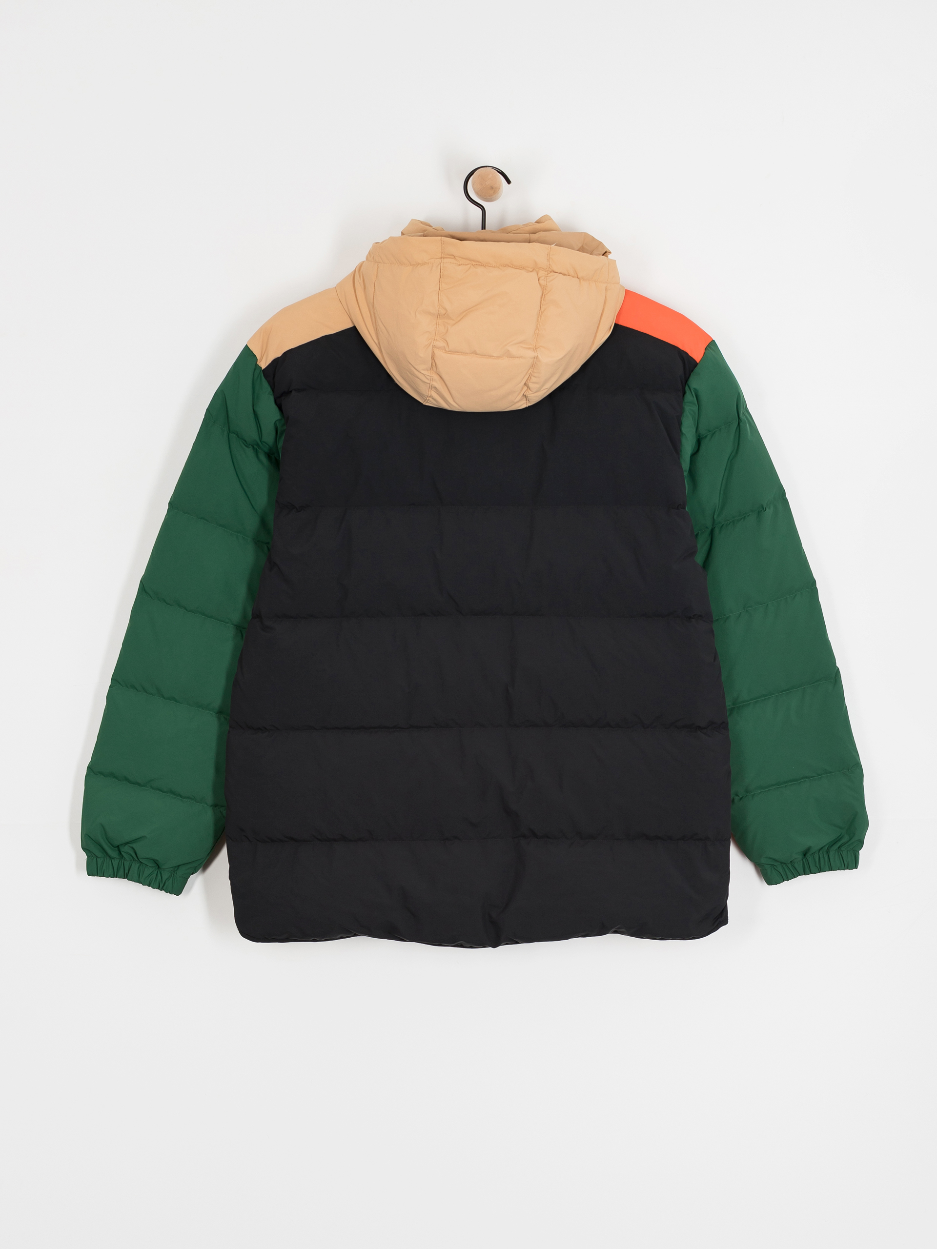 Columbia Jacket Wallowa Down Hooded - black, beige, green, orange