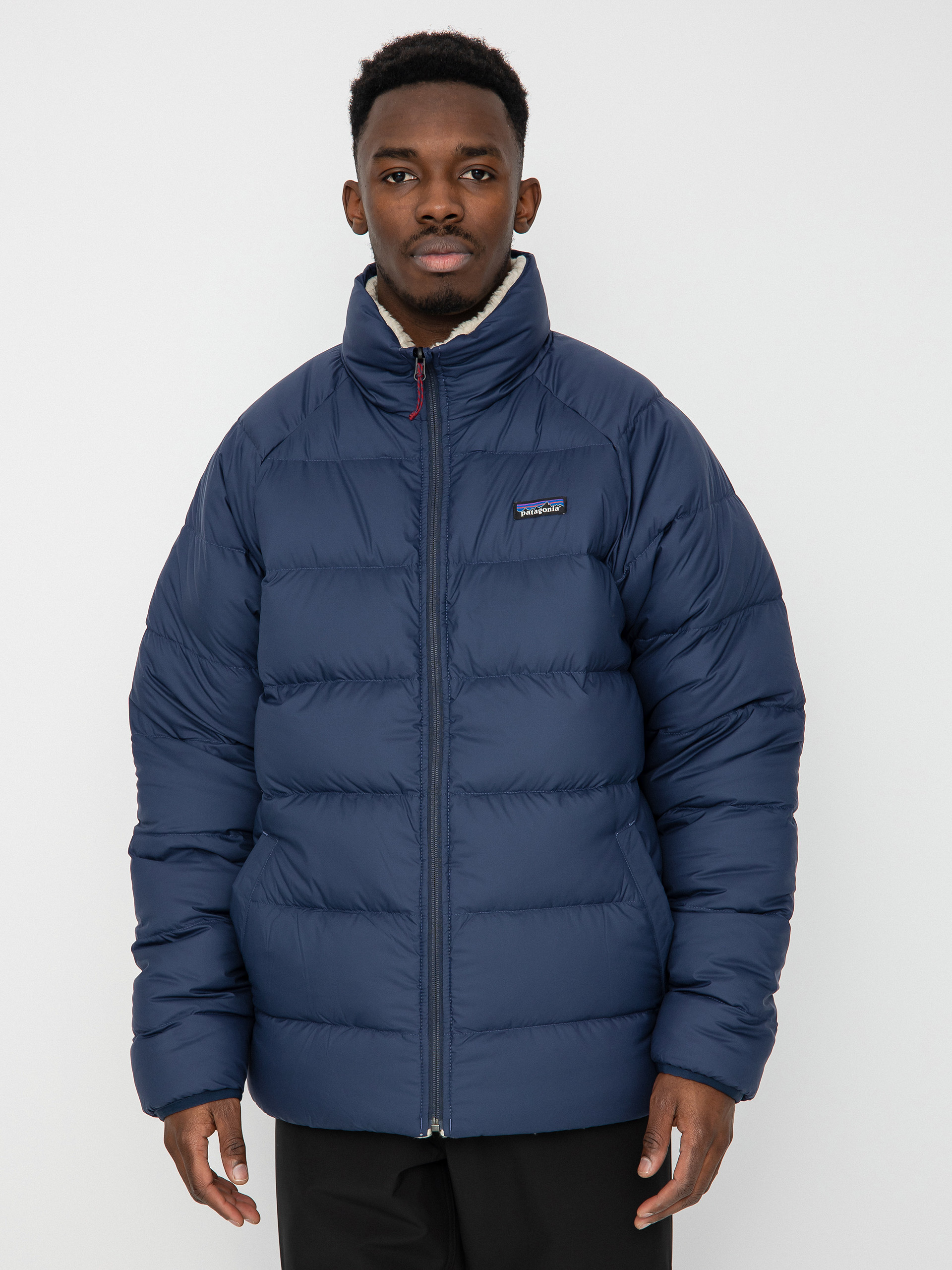 Patagonia Reversible Silent Down Jacket - navy blue (new navy)