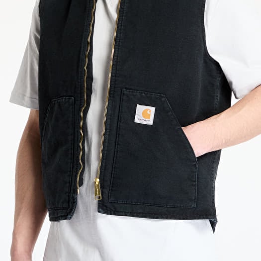 Carhartt WIP Classic Vest UNISEX Black Stone Canvas | Queens