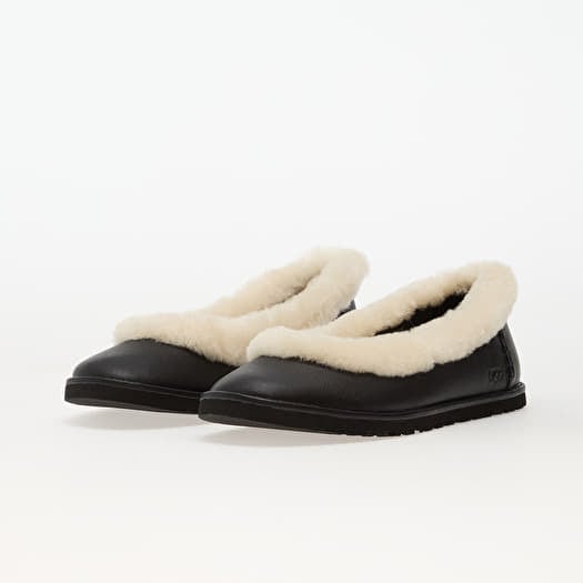 UGG W Zora Leather Ballet Flat Black | Queens