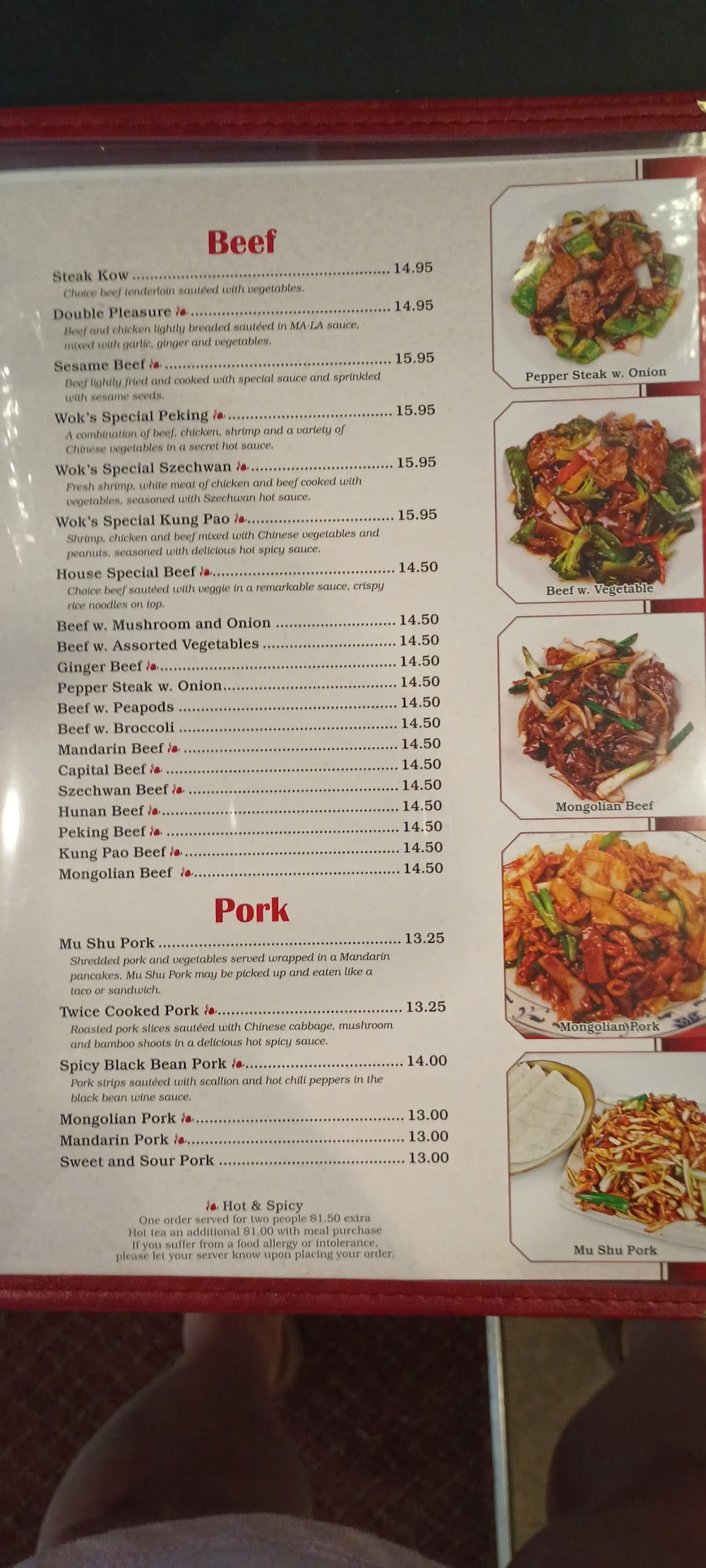 Hot Sizzling Wok Menu (Updated 2026)