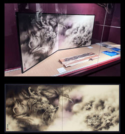 龍図Gallery | Japan | 龍の絵｜絵獅匡 Eshimasa エアブラシアート 和