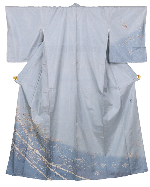 単の大島紬付け下げ | Heritage Japon