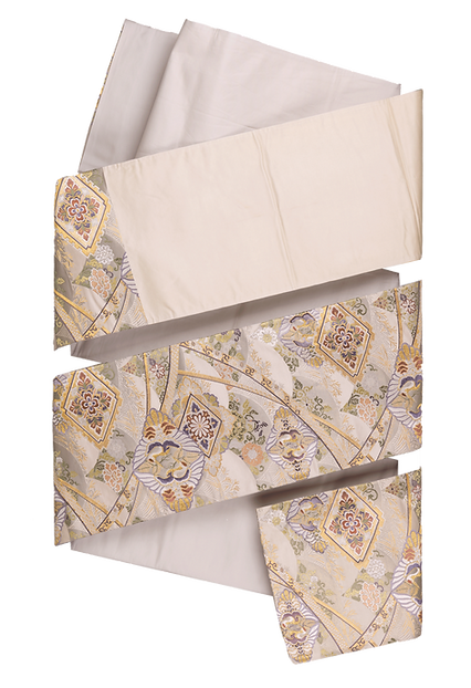 向い鶴文 袋帯 | Heritage Japon